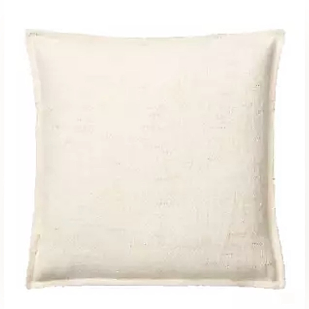 NEW RALPH LAUREN HOME TEXTURED BOUCLE HERRINGBONE BED SOFA THROW PILLOW CREAM